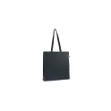 Variante Bleu foncé - Tote bag personnalisable en coton équitable Fairtrade 38x10x42 cm avec logo - Couleurs