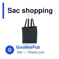 Sac shopping personnalisable en coton équitable coloré avec logo - 270 g/m² - Miniature 5