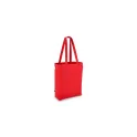 Variante Rouge - Sac shopping personnalisable en coton équitable coloré avec logo - 270 g/m²