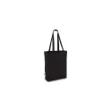 Variante Noir - Sac shopping personnalisable en coton équitable coloré avec logo - 270 g/m²