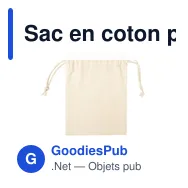 Sac en coton personnalisable Fergut avec logo - Éco-friendly - Miniature 3