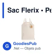 Sac shopping personnalisable Flerix en coton recyclé avec logo - Miniature 4