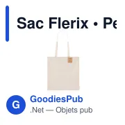 Sac shopping personnalisable Flerix en coton recyclé avec logo - Miniature 6