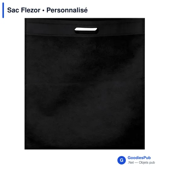 Sac en non-tissé personnalisable avec logo - Sac Flezor - Image 1