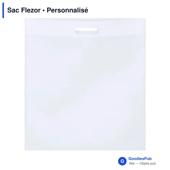 Sac en non-tissé personnalisable avec logo - Sac Flezor - Image 3