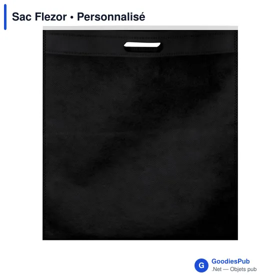 Sac en non-tissé personnalisable avec logo - Sac Flezor - Image 4