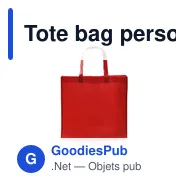 Tote bag personnalisable avec logo pour entreprises - Miniature 3
