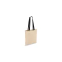 Variante Noir - Sac fourre-tout personnalisable en coton coloré 140 g/m² avec logo - 38 x 42 cm