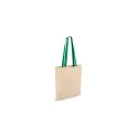 Variante Vert - Sac fourre-tout personnalisable en coton coloré 140 g/m² avec logo - 38 x 42 cm