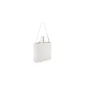 Variante Blanc - Sac fourre-tout personnalisable en coton coloré 220 g/m² avec logo - 40 x 44 cm