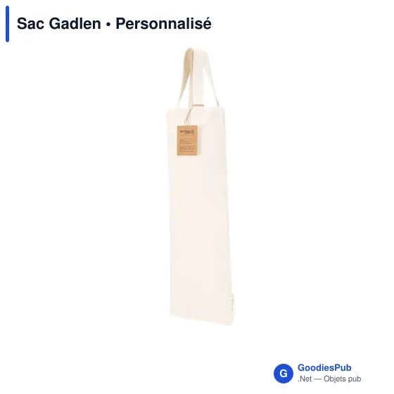 Sac à pain personnalisable Gadlen avec logo en étiquette latérale - Image 3