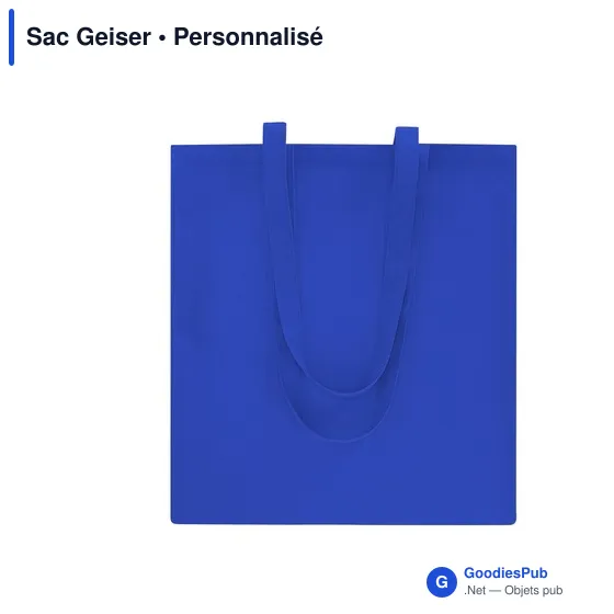 Sac shopping personnalisable Geiser avec logo - Rouge - Image 2