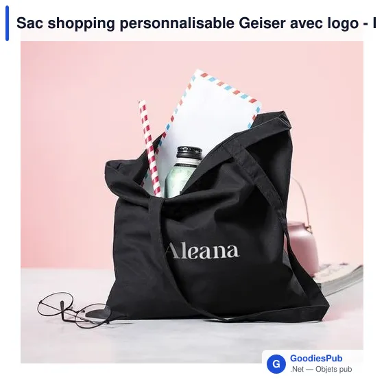 Sac shopping personnalisable Geiser avec logo - Rouge - Image 12