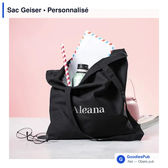 Sac shopping personnalisable Geiser avec logo - Rouge - Image 4