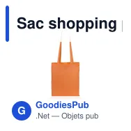 Sac shopping personnalisable Geiser avec logo - Rouge - Miniature 9