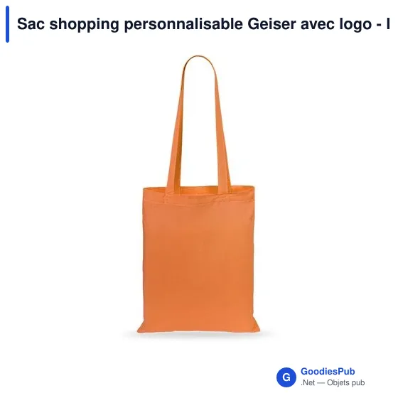 Sac shopping personnalisable Geiser avec logo - Rouge - Image 9