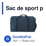 Sac de sport personnalisable Gleor avec logo - polyester recyclé - Miniature 11