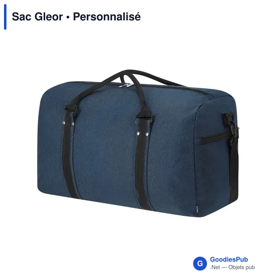 Sac de sport personnalisable Gleor avec logo - polyester recyclé - Image 3