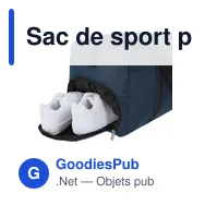 Sac de sport personnalisable Gleor avec logo - polyester recyclé - Miniature 6