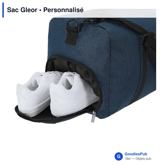 Sac de sport personnalisable Gleor avec logo - polyester recyclé - Image 6