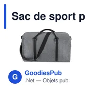 Sac de sport personnalisable Gleor avec logo - polyester recyclé - Miniature 7
