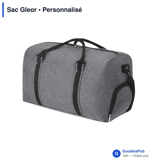 Sac de sport personnalisable Gleor avec logo - polyester recyclé - Image 8