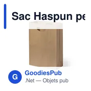 Sac Haspun personnalisable avec logo pour objets publicitaires - Miniature 2
