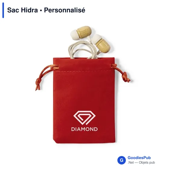 Sac Hidra personnalisable en suédine avec logo - Image 11