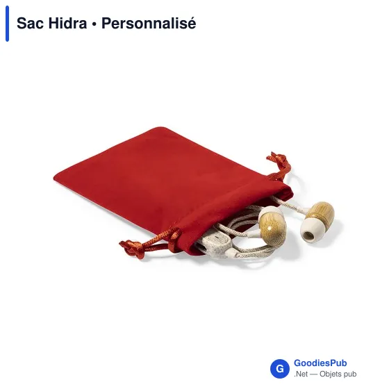 Sac Hidra personnalisable en suédine avec logo - Image 4