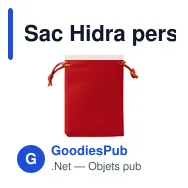 Sac Hidra personnalisable en suédine avec logo - Miniature 5
