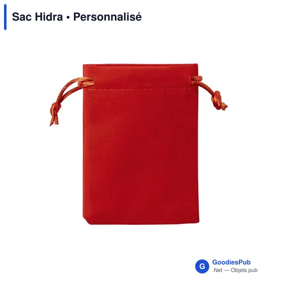 Sac Hidra personnalisable en suédine avec logo - Image 5