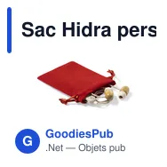 Sac Hidra personnalisable en suédine avec logo - Miniature 8