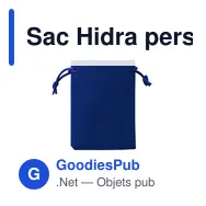 Sac Hidra personnalisable en suédine avec logo - Miniature 9