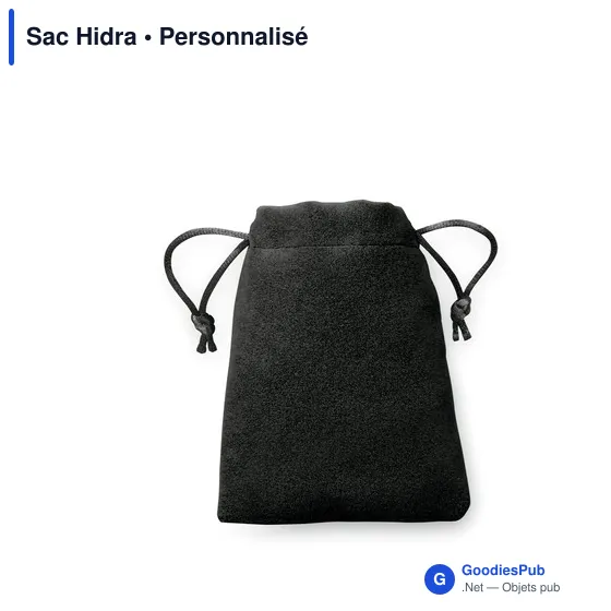 Sac Hidra personnalisable en suédine avec logo - Image 10