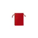Variante rouge - Sac Hidra personnalisable en suédine avec logo