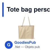 Tote bag personnalisable avec logo pour entreprises et événements - Miniature 4