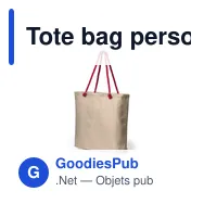 Tote bag personnalisable avec logo pour entreprises et événements - Miniature 6