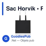 Sac shopping personnalisable Horvik avec logo en RPET recyclé - Miniature 1