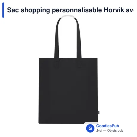 Sac shopping personnalisable Horvik avec logo en RPET recyclé