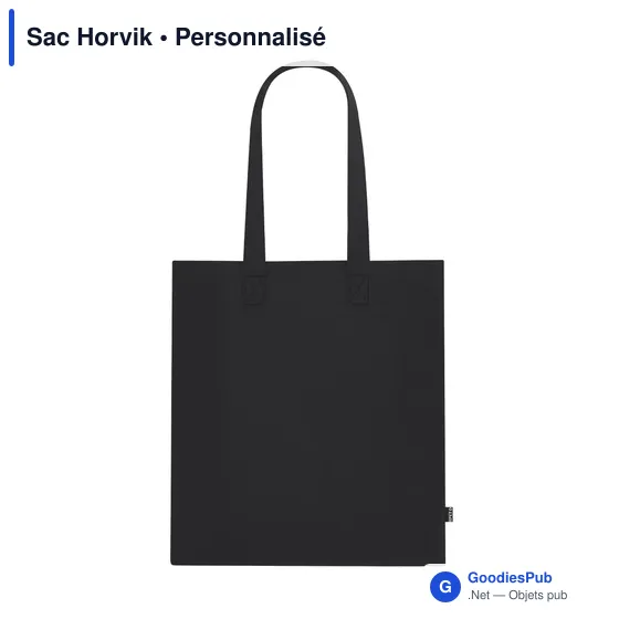Sac shopping personnalisable Horvik avec logo en RPET recyclé - Image 1