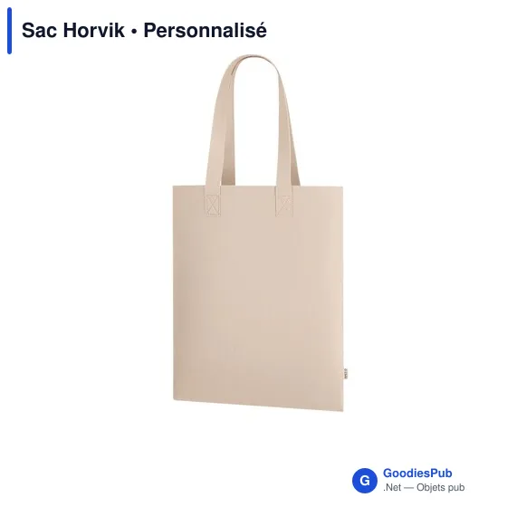 Sac shopping personnalisable Horvik avec logo en RPET recyclé - Image 11