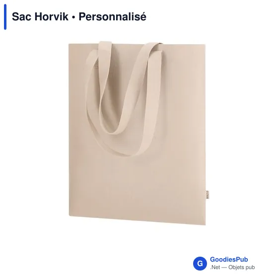 Sac shopping personnalisable Horvik avec logo en RPET recyclé - Image 12