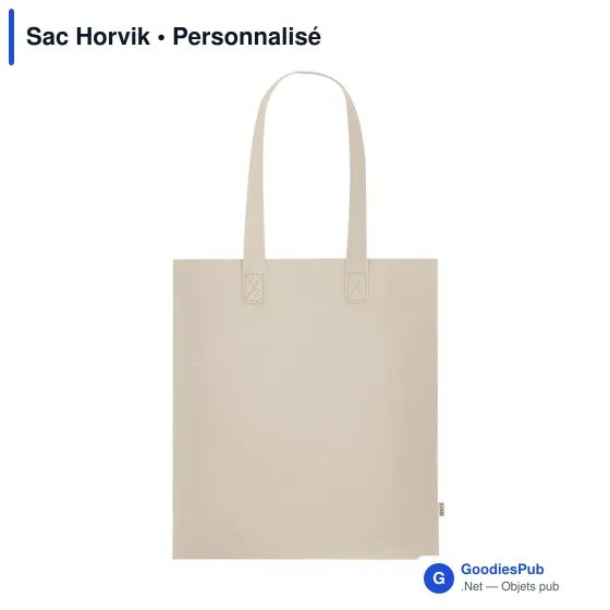 Sac shopping personnalisable Horvik avec logo en RPET recyclé - Image 5