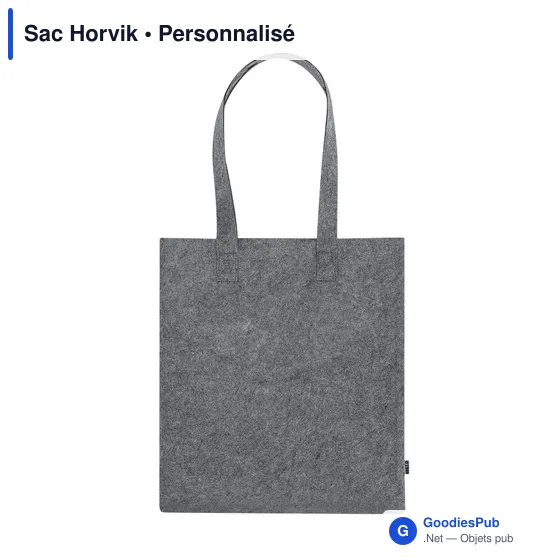 Sac shopping personnalisable Horvik avec logo en RPET recyclé - Image 9