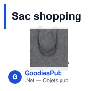 Sac shopping personnalisable Horvik avec logo en RPET recyclé - Miniature 10