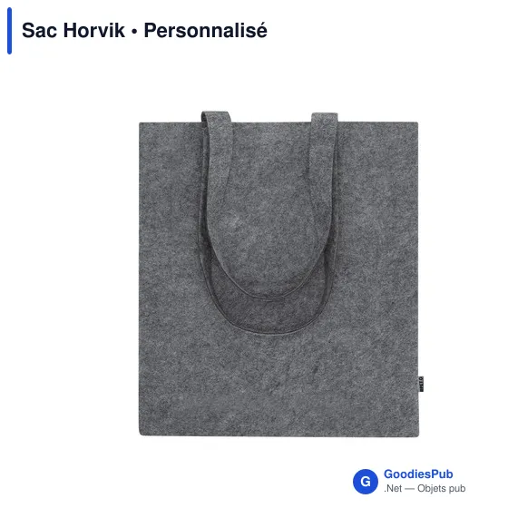 Sac shopping personnalisable Horvik avec logo en RPET recyclé - Image 10