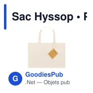 Sac Hyssop - Miniature 2