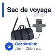 Sac de voyage personnalisable avec sac à chaussures, logo - InSideOut Carry Smart - Miniature 1
