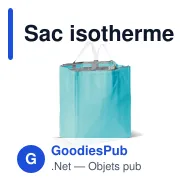 Sac isotherme personnalisable en non-tissé 32,5 x 19,5 x 39 cm avec logo - Cooler - Miniature 2