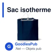 Sac isotherme personnalisable en non-tissé 32,5 x 19,5 x 39 cm avec logo - Cooler - Miniature 3
